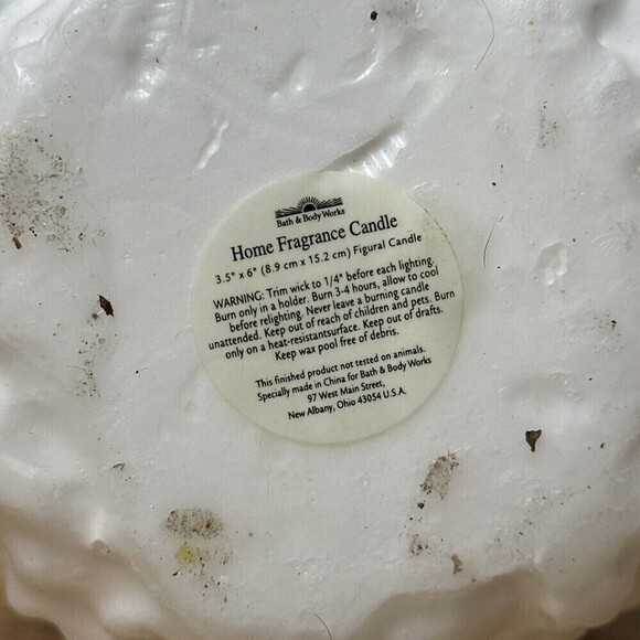 BATH And Body Works Snowman 6” Unscented Candle - Picture 9 of 10